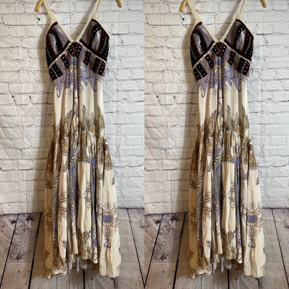 New Free People Sundance Patchwork Maxi Dress - Picture 2 of 7